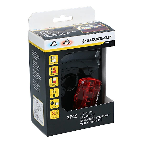 Set Lumini Pentru Bicicleta Led Dunlop