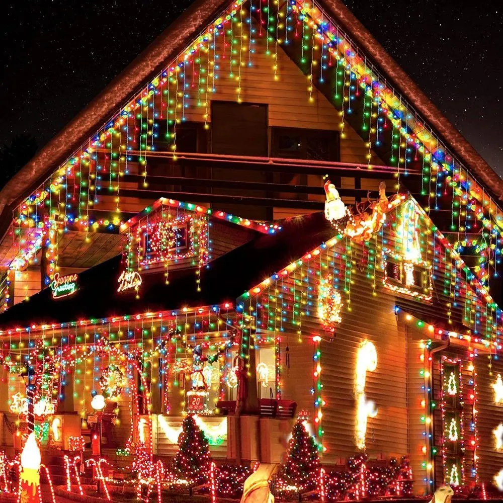 Ghirlandă Luminoasă Multicolor 500 LED-uri, 25 Metri – Decor Impresionant pentru Sărbători și Evenimente