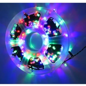 Instalație de Crăciun BecurI Model Diamant – Rolă 100 Metri, 480 LED-uri Multicolor