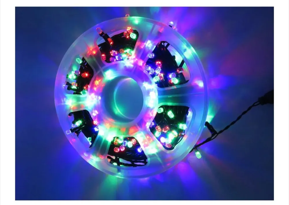 Instalație de Crăciun BecurI Model Diamant – Rolă 100 Metri, 480 LED-uri Multicolor