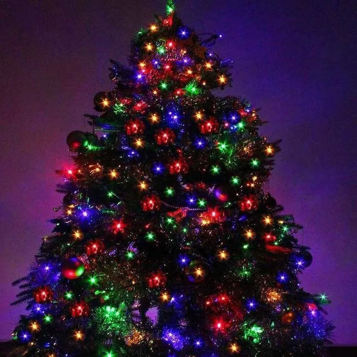 Instalație de Crăciun BecurI Model Diamant – Rolă 100 Metri, 480 LED-uri Multicolor