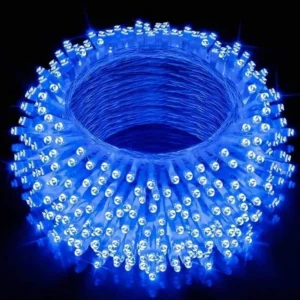 Instalație de Crăciun BecurI Model Diamant – Rolă 100 Metri, 480 LED-uri Albastru