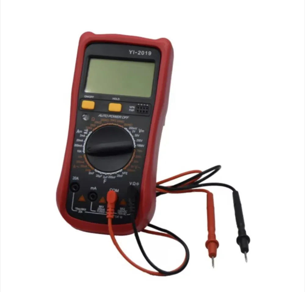 Multimetru Digital YI-2019 cu Carcasă Antişoc și Afișaj LCD – Măsurători Precise AC/DC