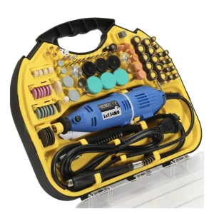 Trusă Minifreza Tip Biax cu 117 Piese – Multifuncțională pentru Tăiere, Șlefuire, Gravare și Lustruire