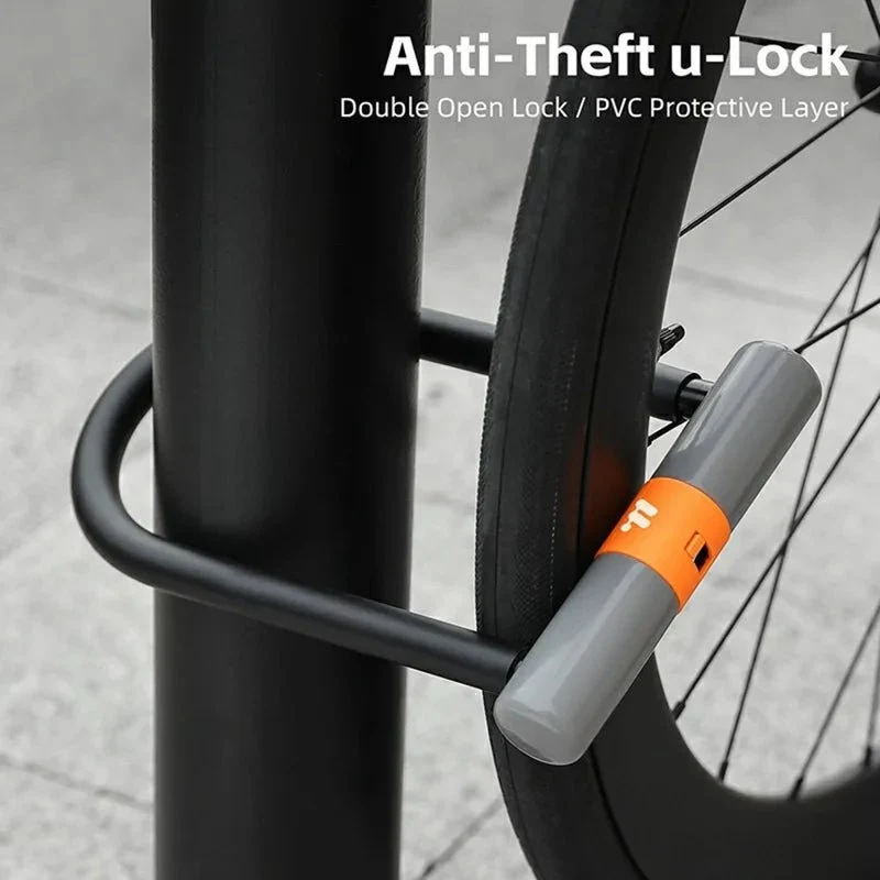 Antifurt în formă de U de înaltă securitate pentru bicicletă sau motocicletă cu 2 chei