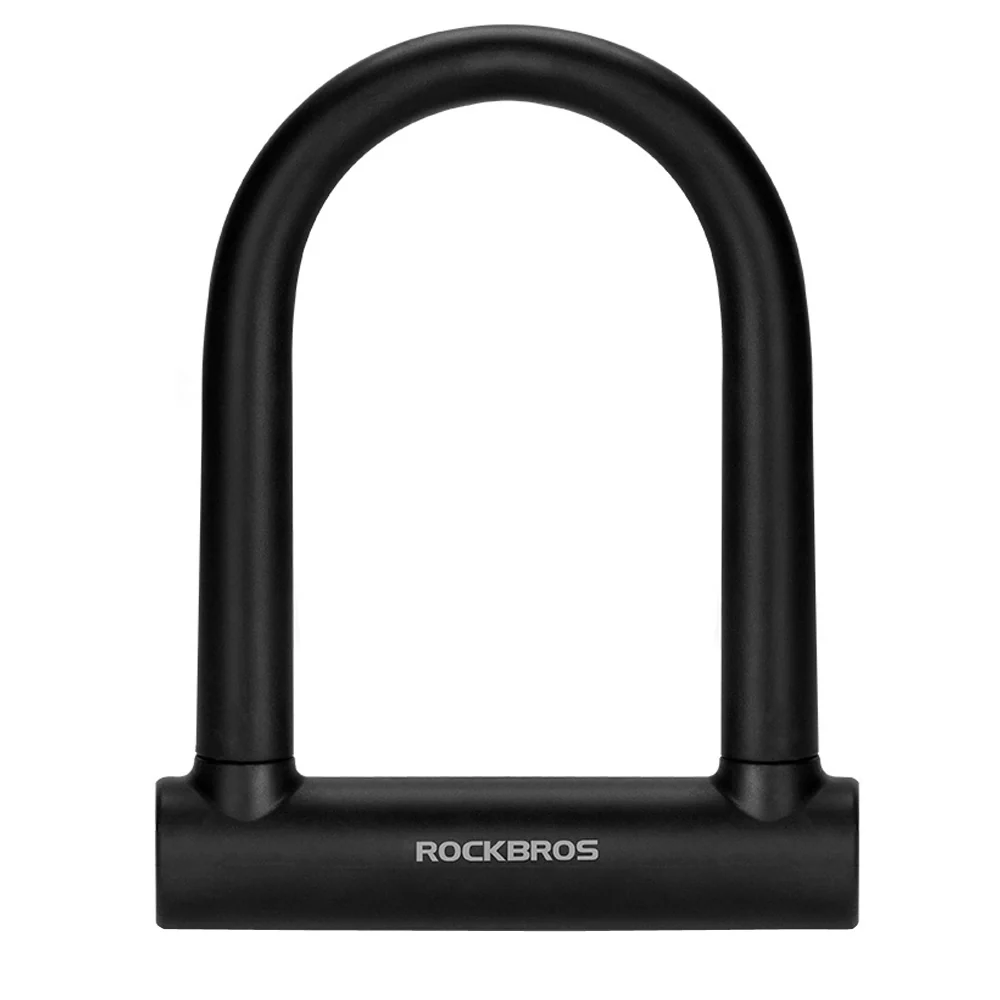 Antifurt în formă de U pentru bicicletă Rockbros RKS610-BK - negru