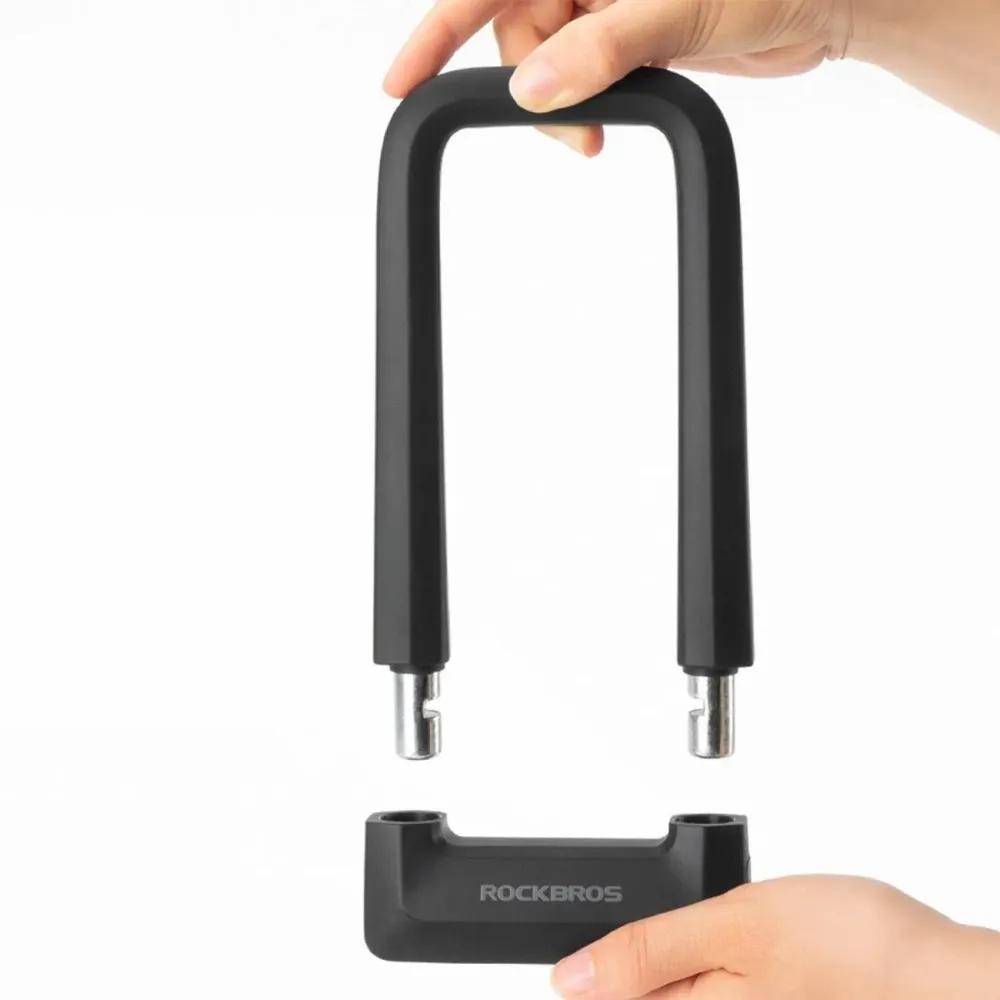 Antifurt în formă de U pentru bicicletă Rockbros RKS626 - negru