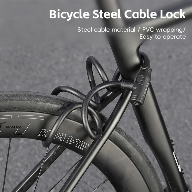 Cablu PVC grosit pentru antifurt bicicletă pentru MTB