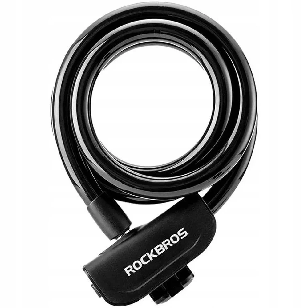 Rockbros Antifurt pentru bicicletă RKS515-BK cu cheie de 1,1 m - Negru