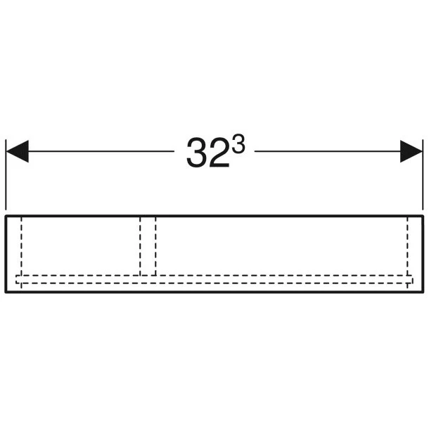 Geberit Separator pentru sertar, divizare T, H6 cm