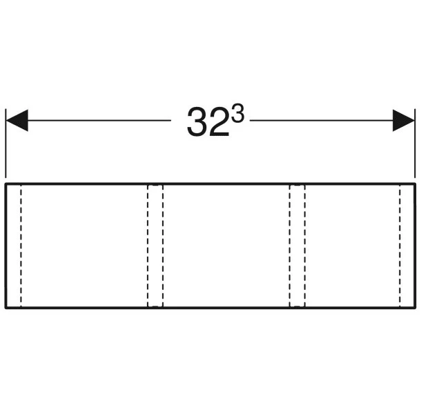 Geberit Separator pentru sertar, divizare H, H10 cm