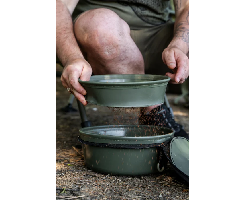 EVA SOLID GROUNDBAIT BOWL AND RIDDLE