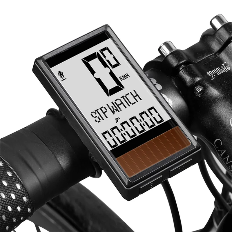 Contor de bicicletă solar wireless pentru MTB și șosea