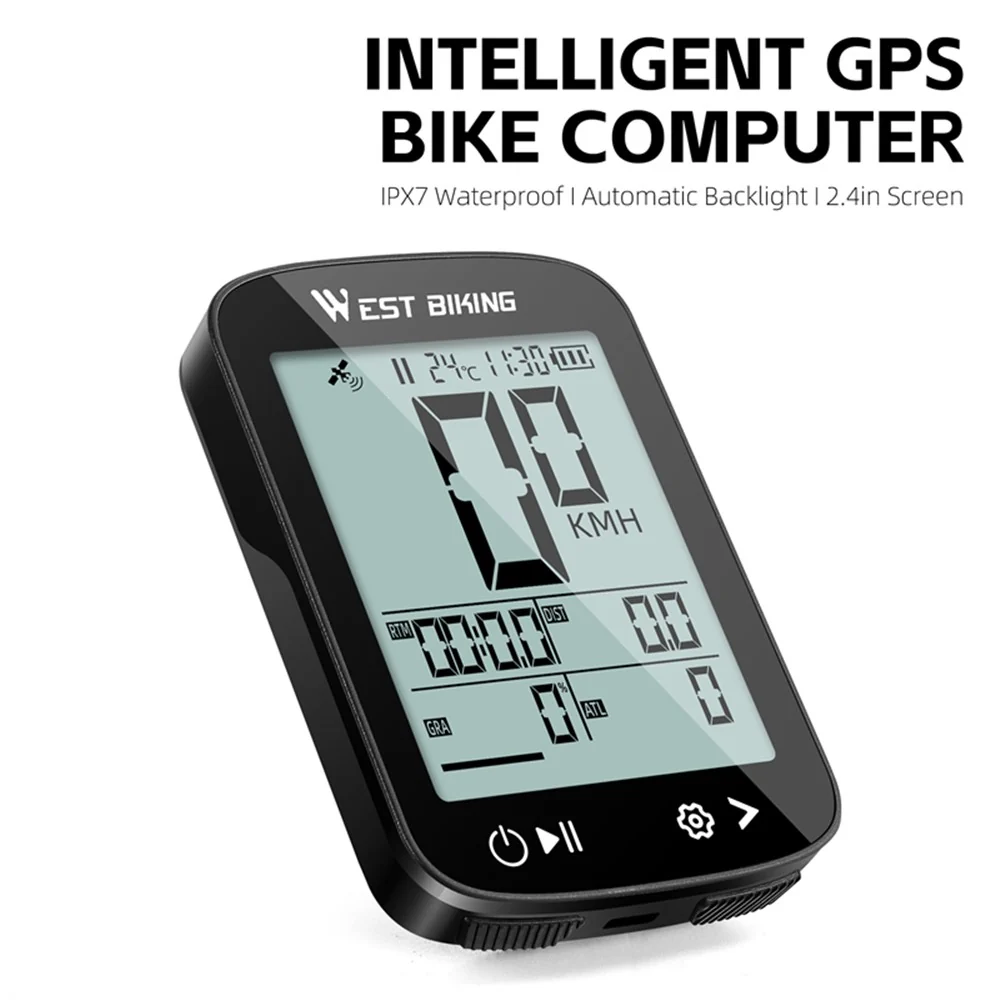 Contor GPS bicicletă wireless WEST BIKING YP0702113 certificat CE