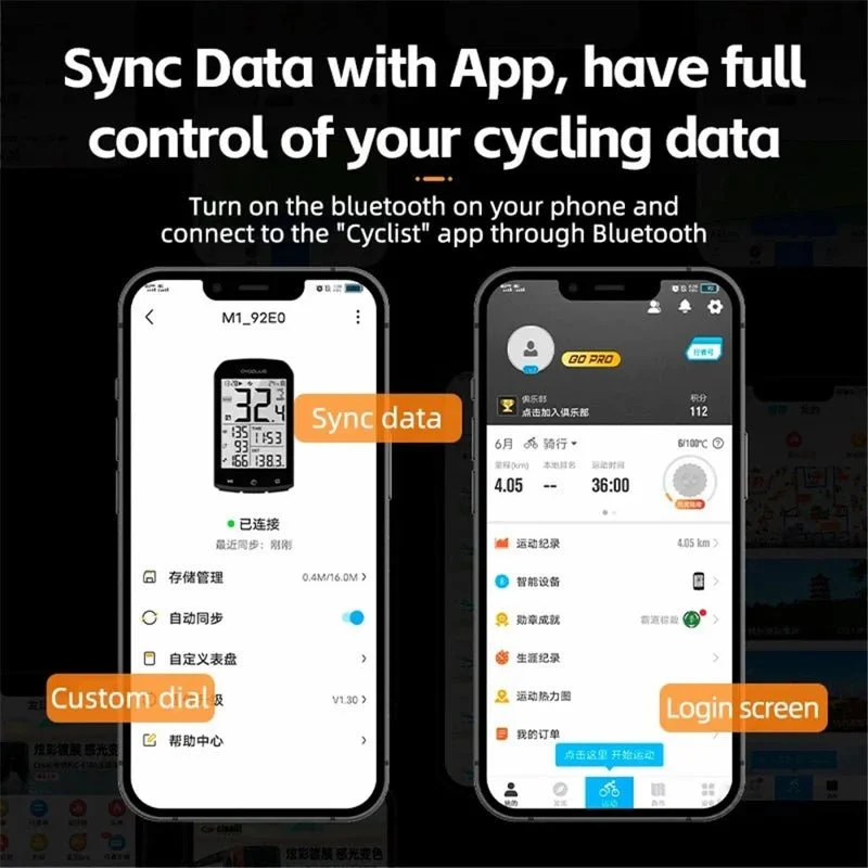 Vitezometru GPS pentru bicicletă, ANT+ Bluetooth, mini vitezometru pentru bicicletă