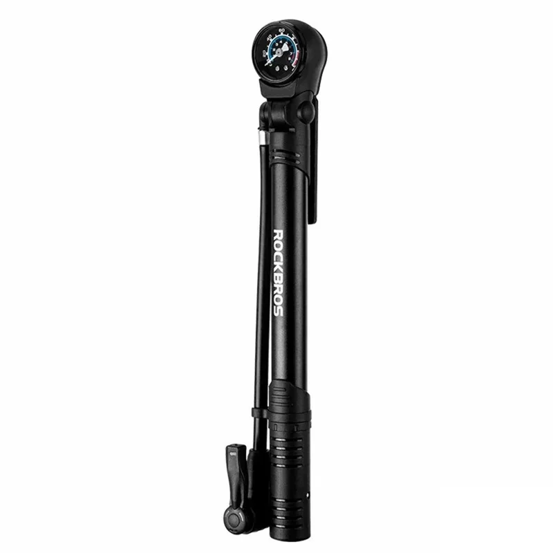 Pompa de bicicletă cu manometru 120PSI Portabilă pentru umflare FV / AV