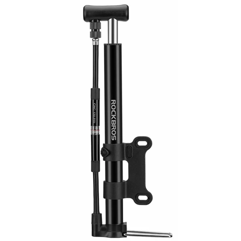 Pompa de bicicletă portabilă 120PSI înaltă presiune cu manometru