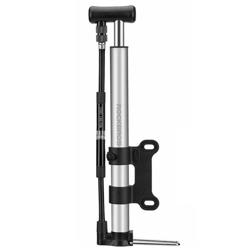 Pompa de bicicletă portabilă 120PSI înaltă presiune cu manometru
