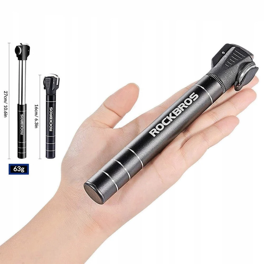 Pompa de bicicletă Rockbros JG-1040B mică - neagră