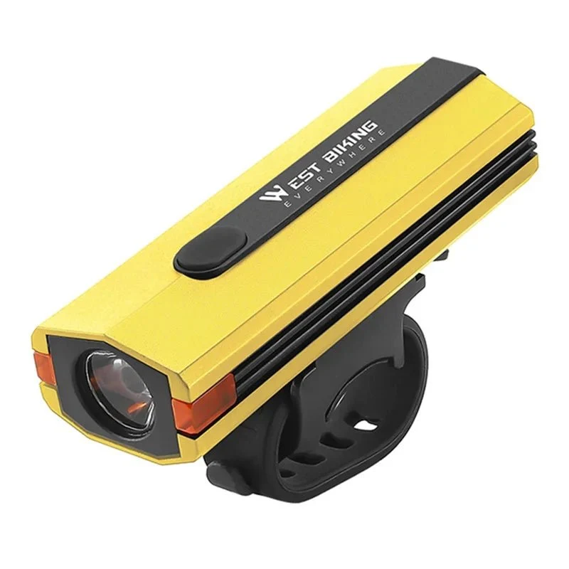 Far de bicicletă din plastic 400LM, lanternă pentru ciclism nocturn - Galben