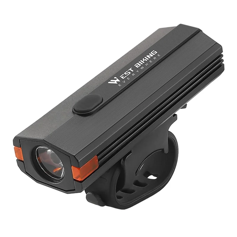 Far de bicicletă din plastic 400LM, lanternă pentru ciclism nocturn - Negru