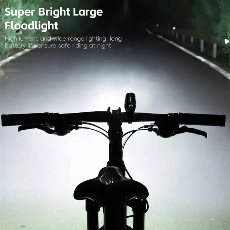Far frontal luminos pentru bicicletă 400LM din aliaj de aluminiu - Negru
