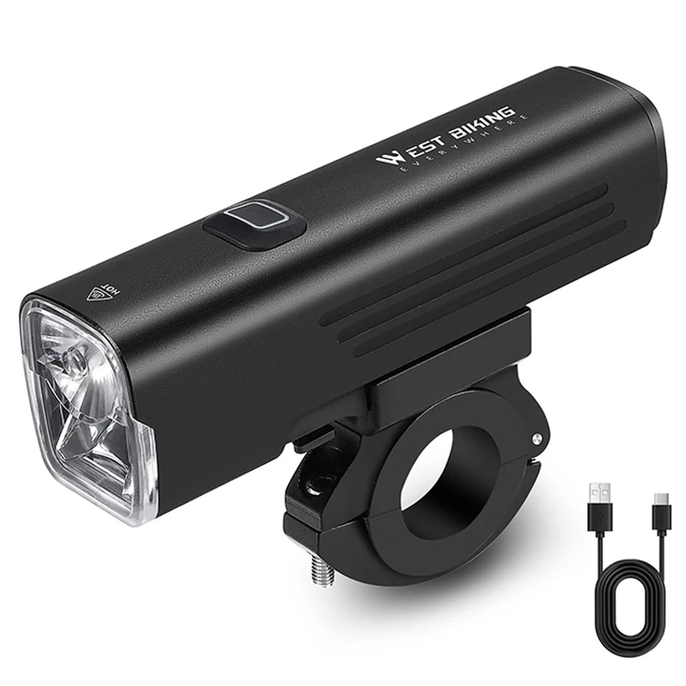 Far pentru bicicletă 1000 lumeni WEST BIKING YB0701387, reîncărcabil USB, 7 moduri