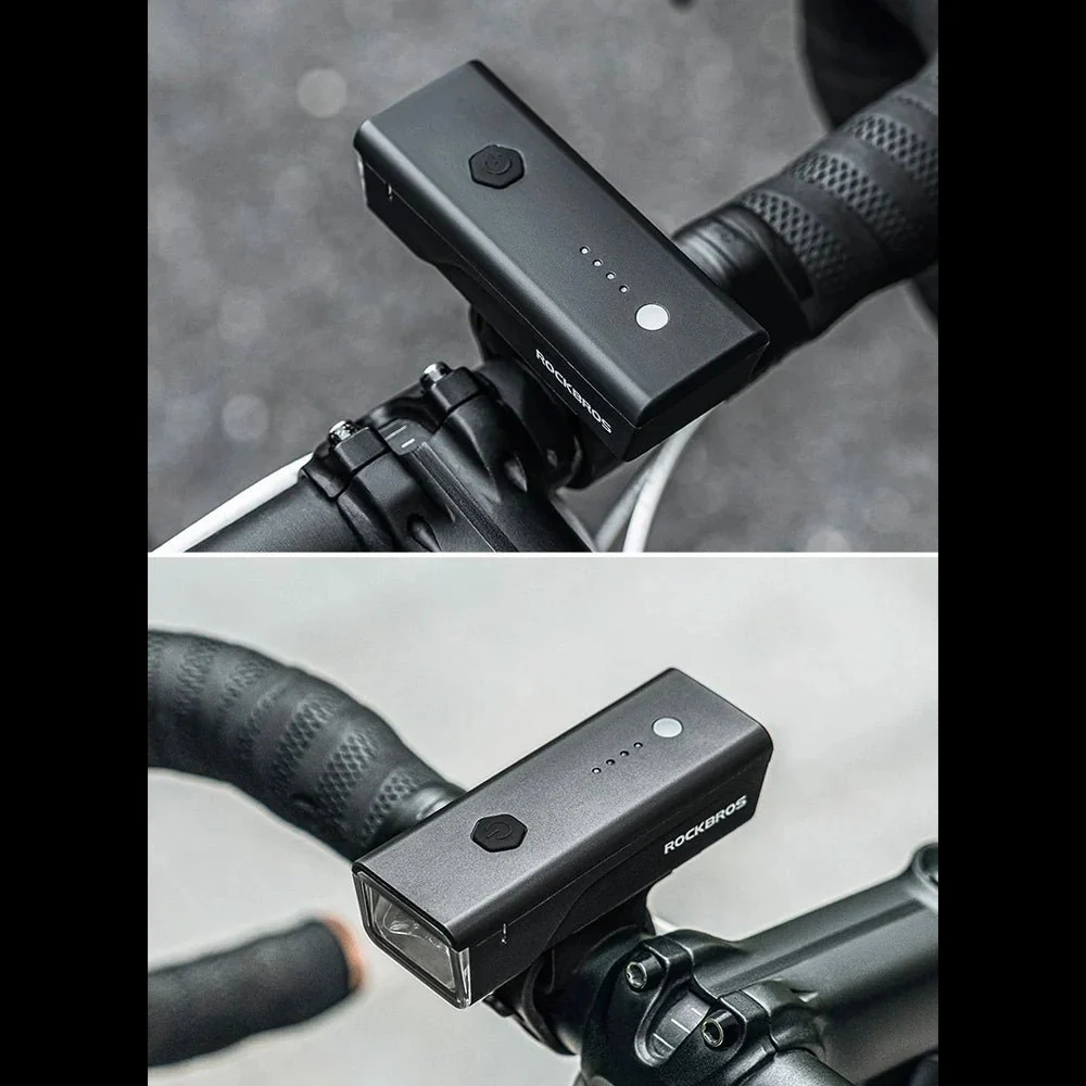 Lampă frontală pentru bicicletă Rockbros 260 lumeni + USB-C - Cablu USB-