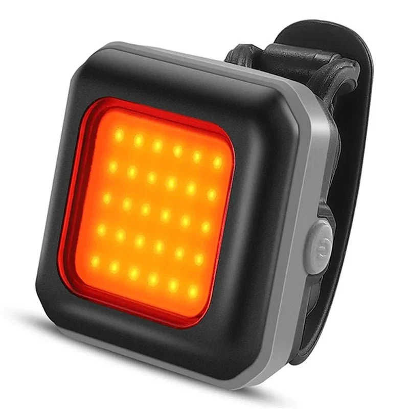Lampă de siguranță LED pentru bicicletă - Lumină spate gri / Lumină roșie