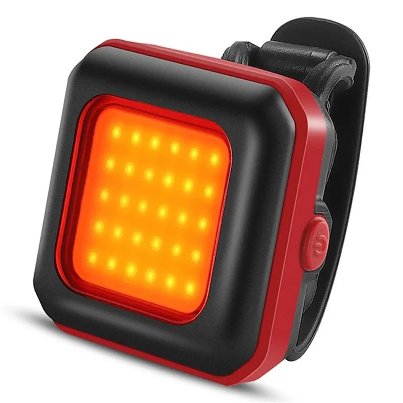 Lampă de siguranță LED pentru bicicletă - Lumină spate roșie / Lumină roșie