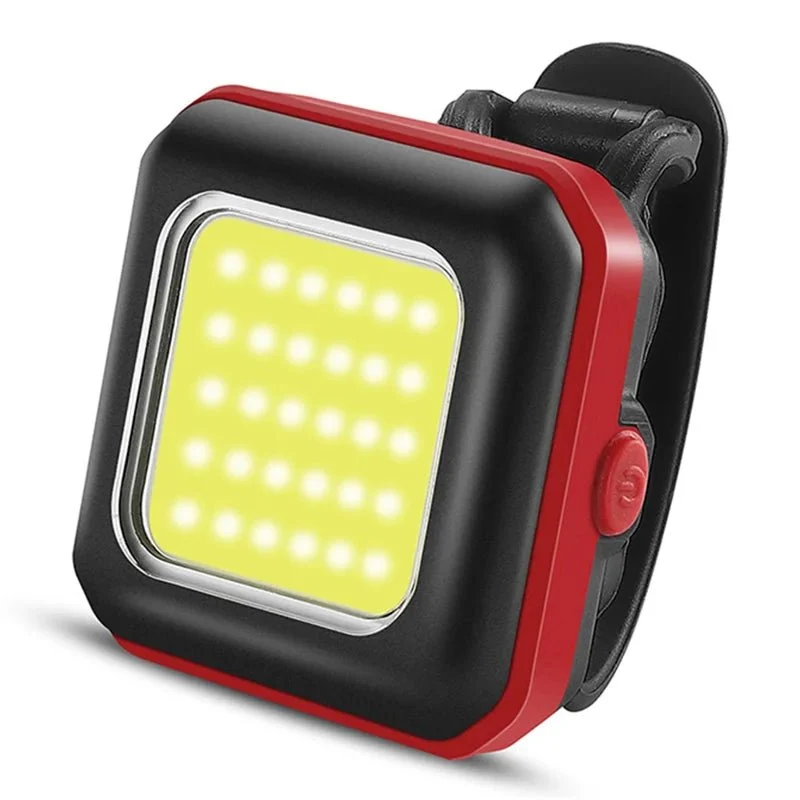 Lampă de siguranță LED pentru bicicletă - Lumină roșie frontală / Lumină albă