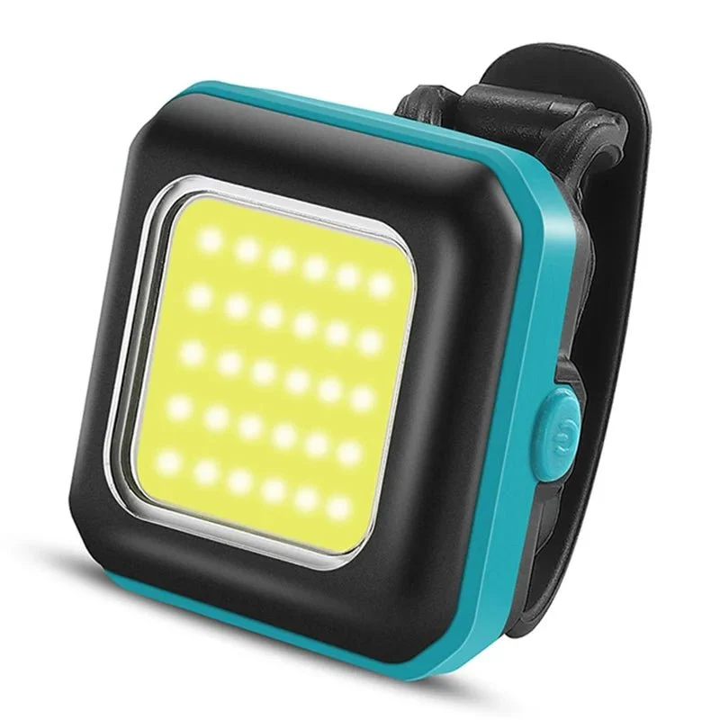 Lampă de siguranță LED pentru bicicletă - Lumina frontală albastră / Lumină albă
