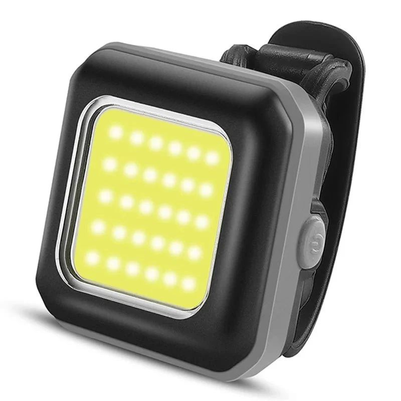 Lampă de siguranță LED pentru bicicletă - Lumina frontală gri / Lumină albă