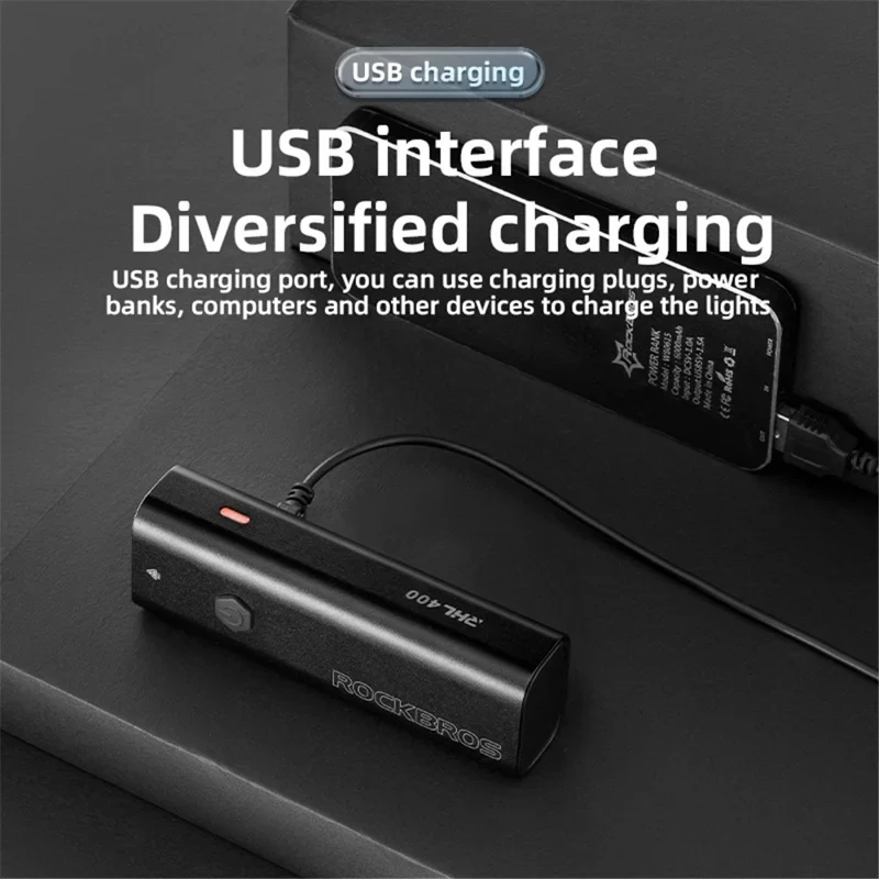 Lanternă frontală pentru bicicletă LED reîncărcabilă USB ultra-luminoasă