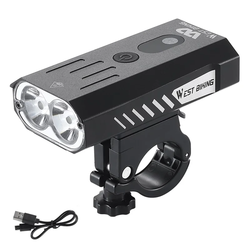 Lămpi de bicicletă ultra-luminoase de 800 de lumeni, puternice, 5 moduri de iluminare, Negru