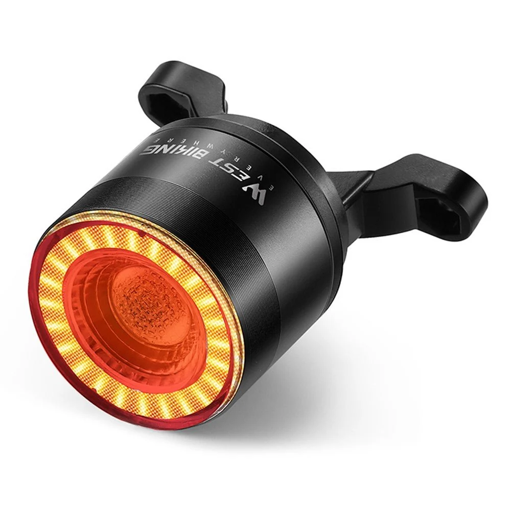 Lumină LED inteligentă WEST BIKING YP0701420, detecție, culoare, avertizor MTB