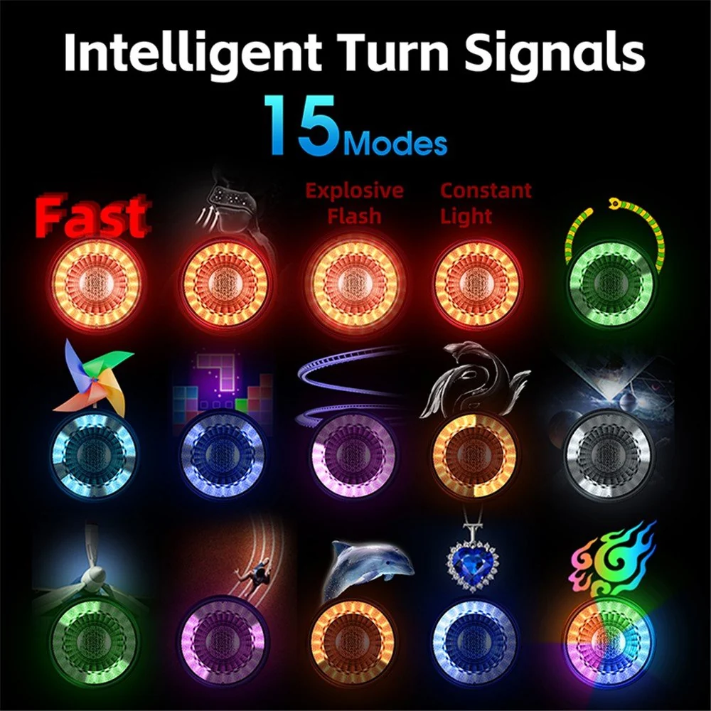 Lumină LED inteligentă WEST BIKING YP0701420, detecție, culoare, avertizor MTB