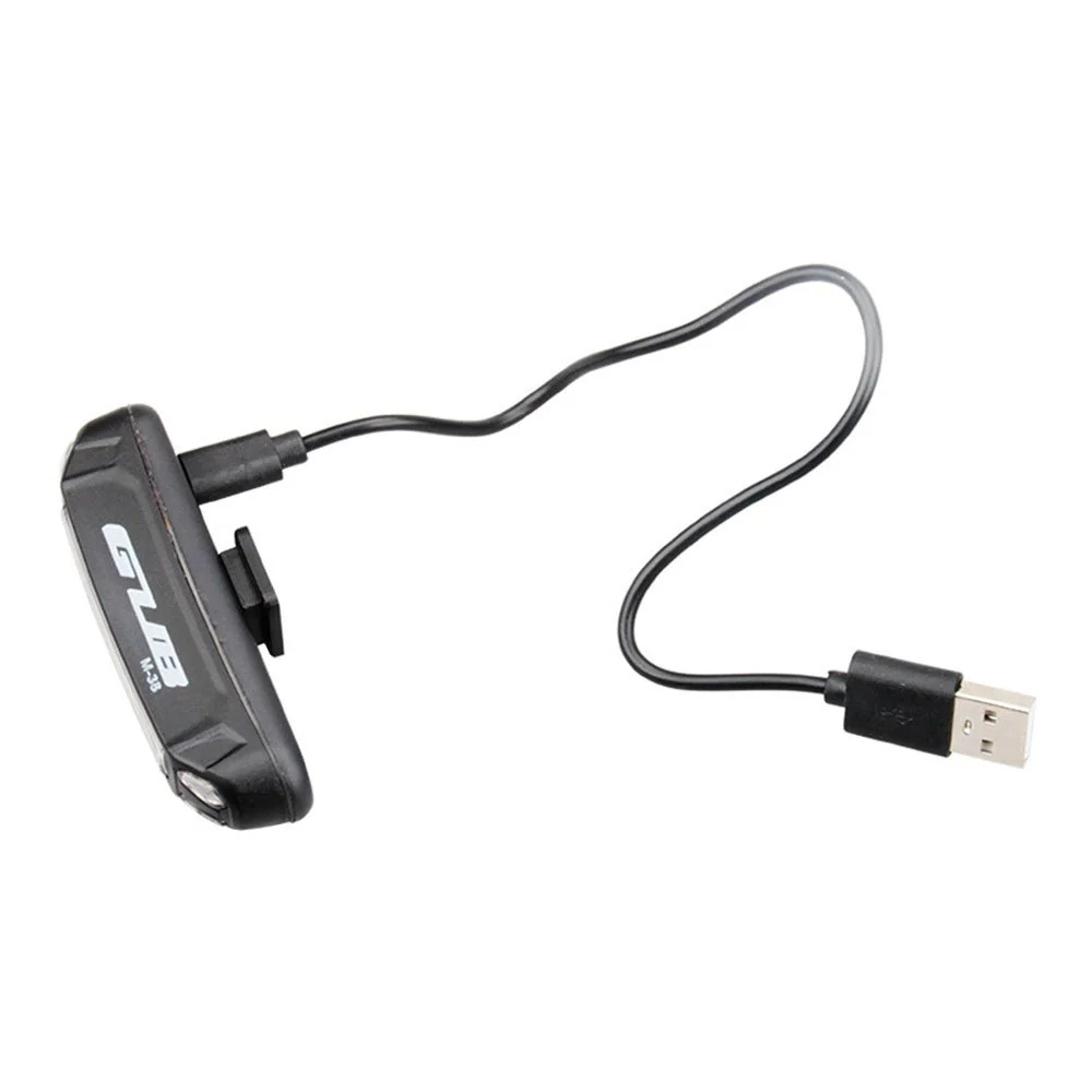 Lumină spate bicicletă LED cu 3 culori, reîncărcabilă prin USB