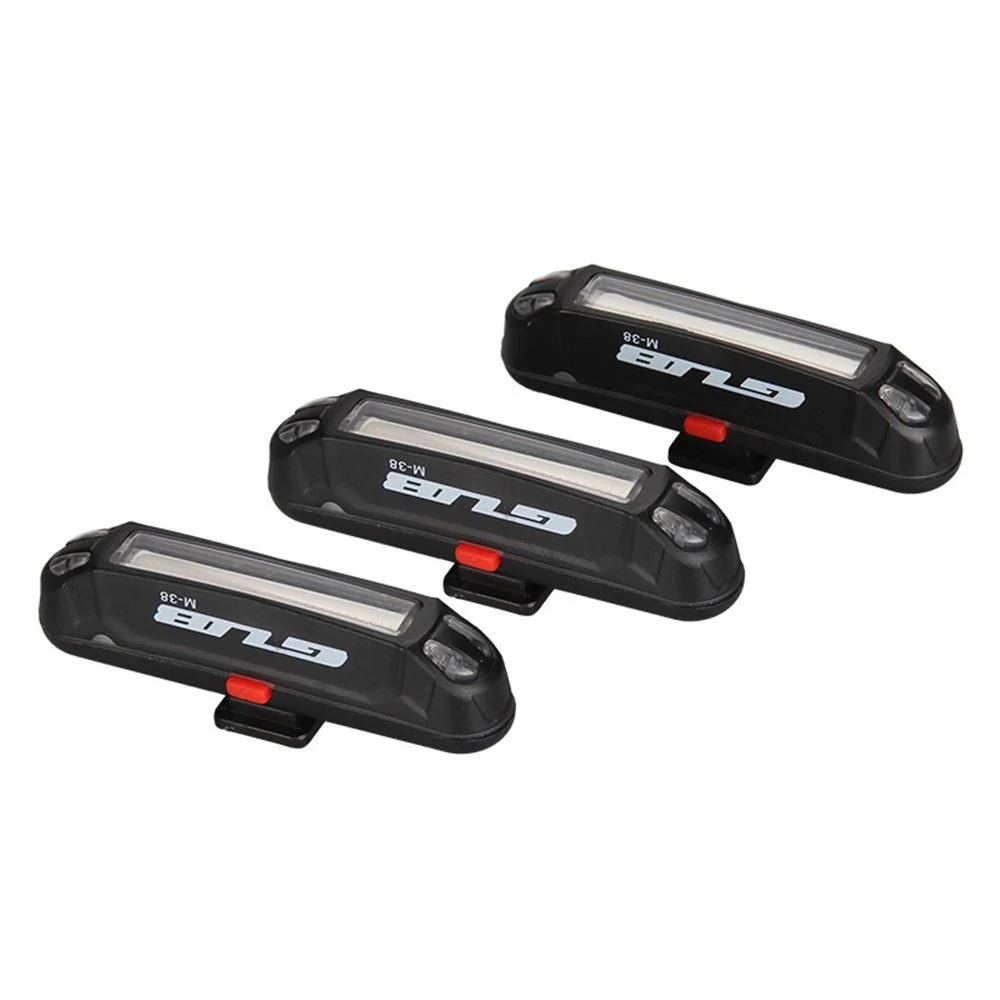 Lumină spate bicicletă LED cu 3 culori, reîncărcabilă prin USB