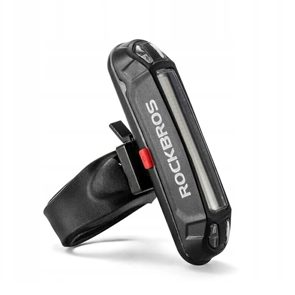 Lumină spate bicicletă ROCKBROS reîncărcabilă USB pentru siguranță.