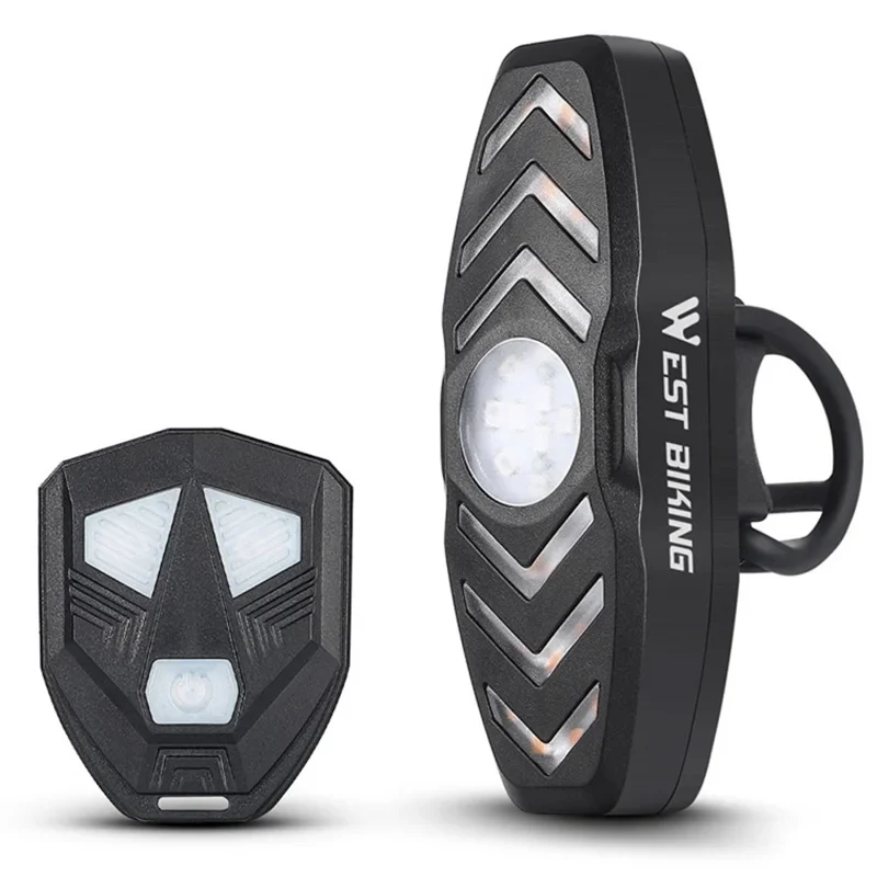 Lumină spate LED WEST BIKING YP0701313 cu semnalizatoare și telecomandă