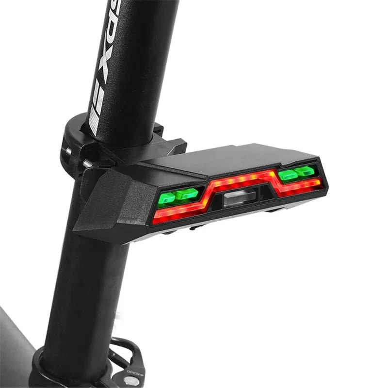 Lumină spate pentru bicicletă fără fir RC reîncărcabilă cu flux continuu