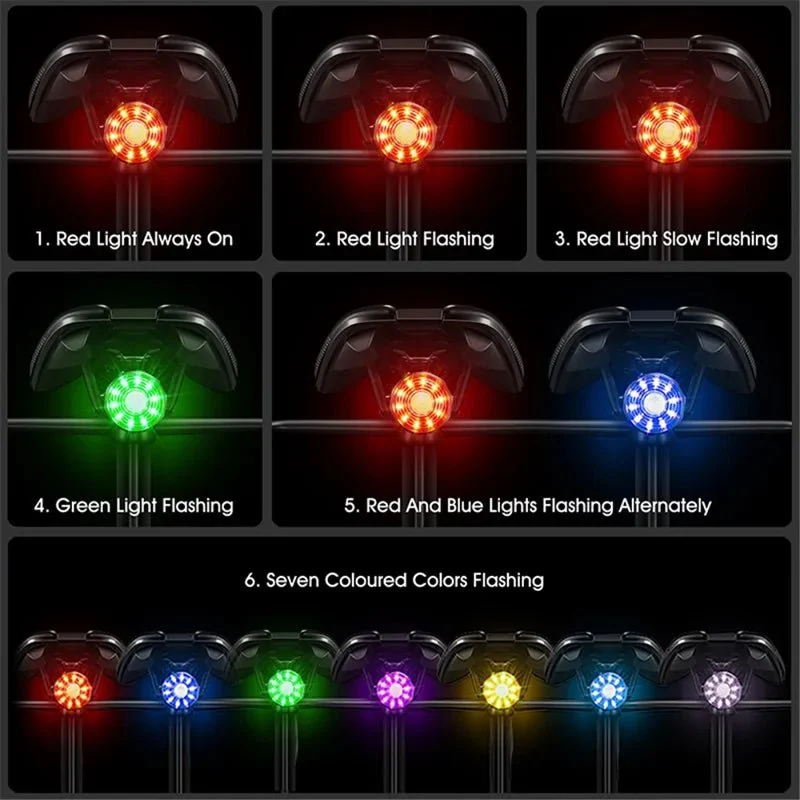Lumină spate pentru bicicletă LED colorată și luminoasă - Montare pe tub