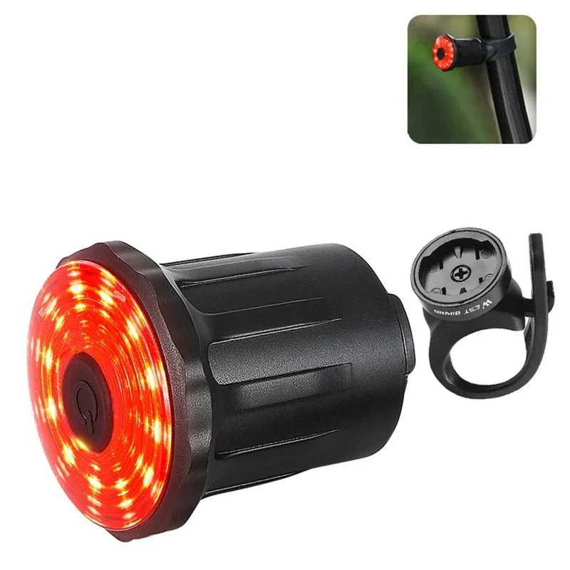 Lumină spate pentru bicicletă LED reîncărcabilă USB cu inducție de frână inteligentă