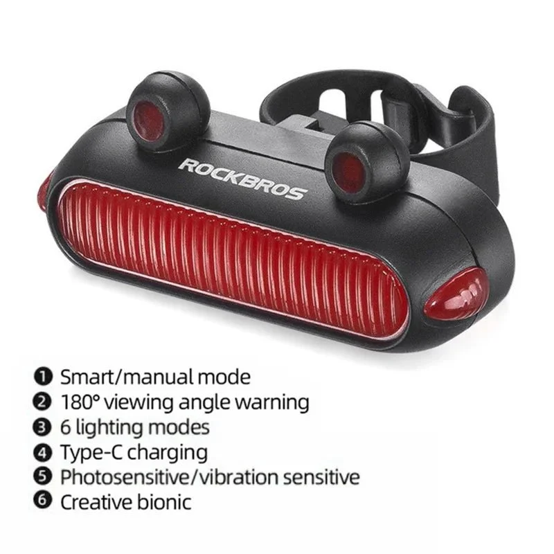 Lumină spate pentru bicicletă ROCKBROS RFL02 LED