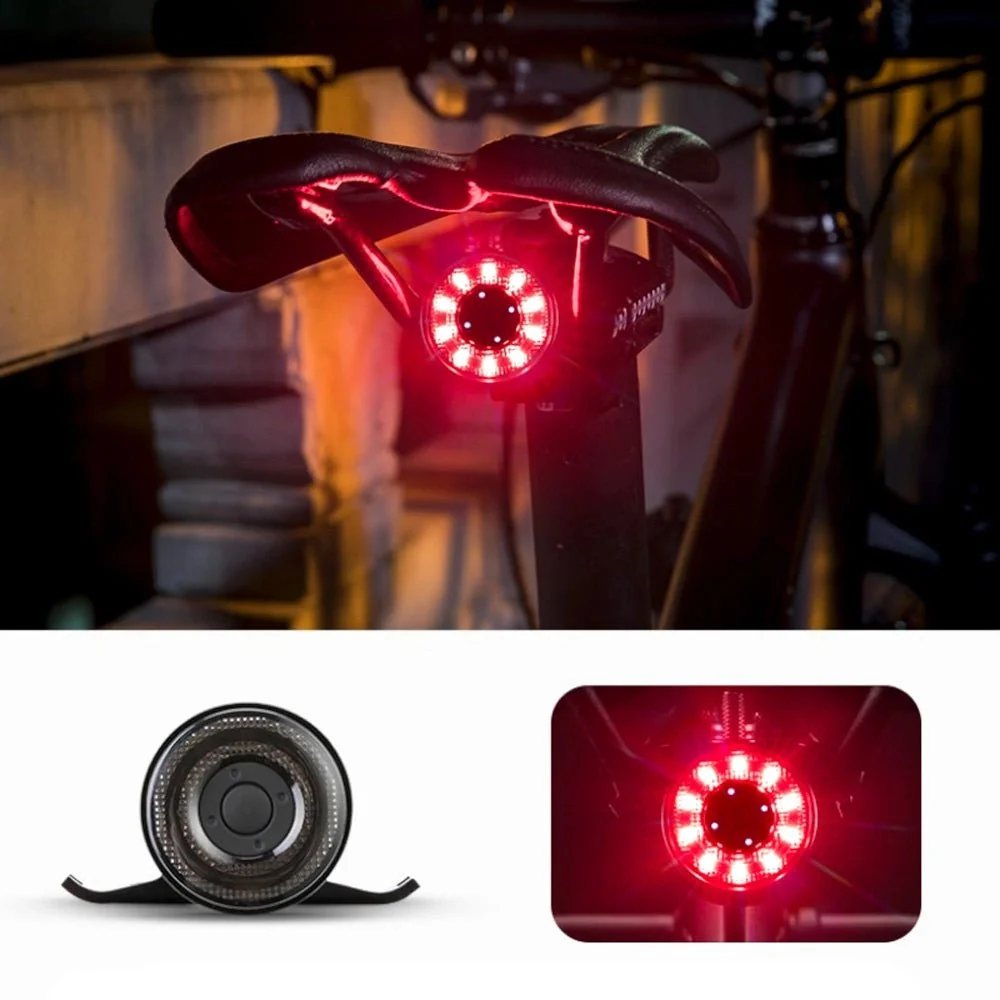 ROCKBROS Q1 Lumină spate pentru bicicletă cu LED, reîncărcabilă prin USB
