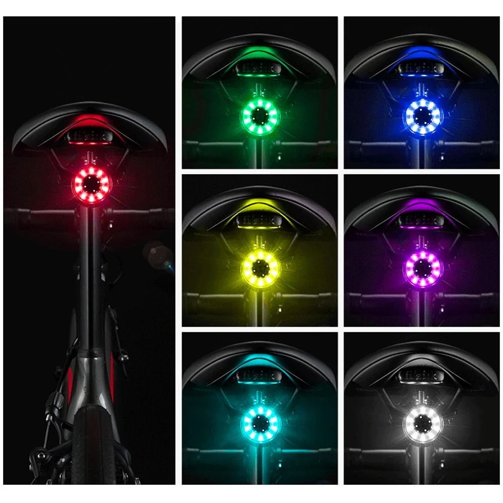 ROCKBROS Q1 Lumină spate pentru bicicletă cu LED, reîncărcabilă prin USB