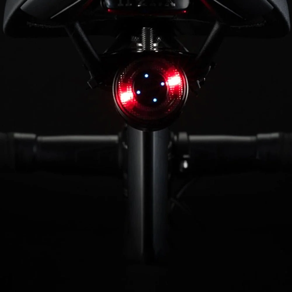ROCKBROS Q1 Lumină spate pentru bicicletă cu LED, reîncărcabilă prin USB