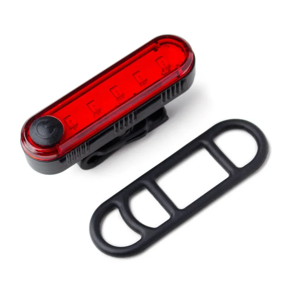 Set de lumini pentru bicicletă față și spate USB-C - negru