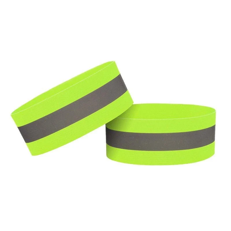 Brățară reflectorizantă cu velcro de 4 cm pentru bicicletă și alergare